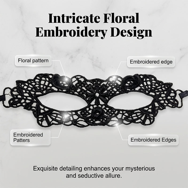 Spetsmaskeradmask för eleganta festkvällar