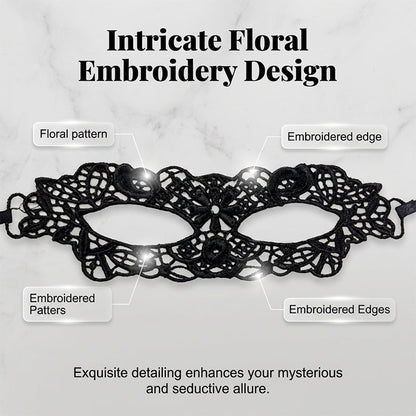 Spetsmaskeradmask för eleganta festkvällar