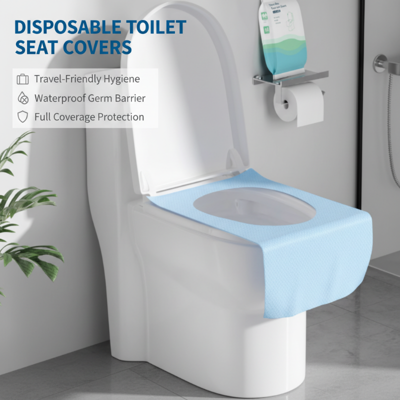 🚽 Ju mer du köper, desto mer får du gratis！✨ Vattentäta Toalettsitsskydd – Hygieniska, Individuellt Förpackade & Halkfria Perfekta För Resor & Vardagsbruk 🧳