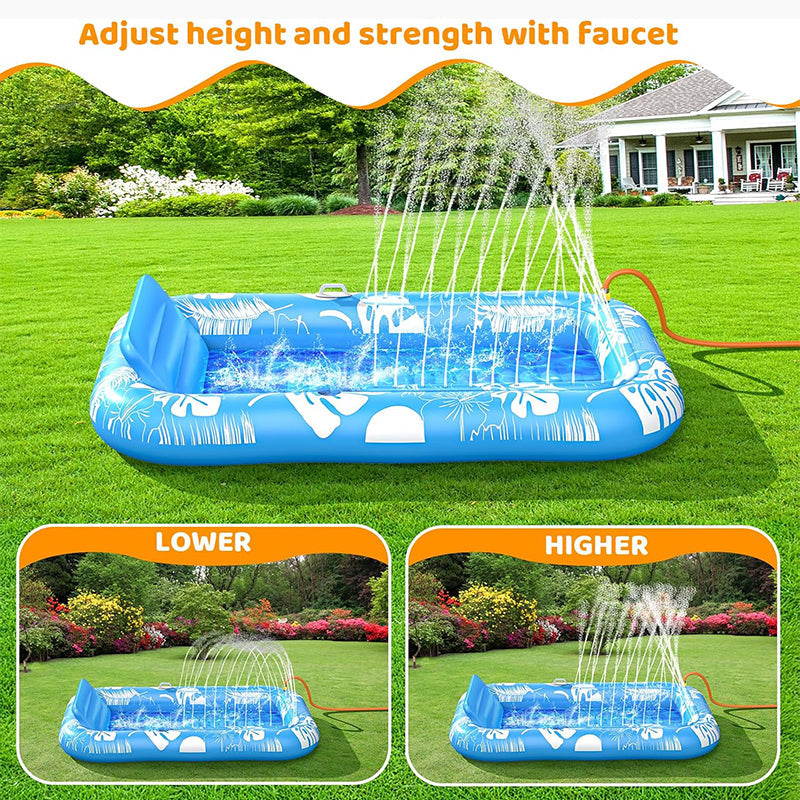 Uppblåsbar Tanning Pool Lounger Float med kudde