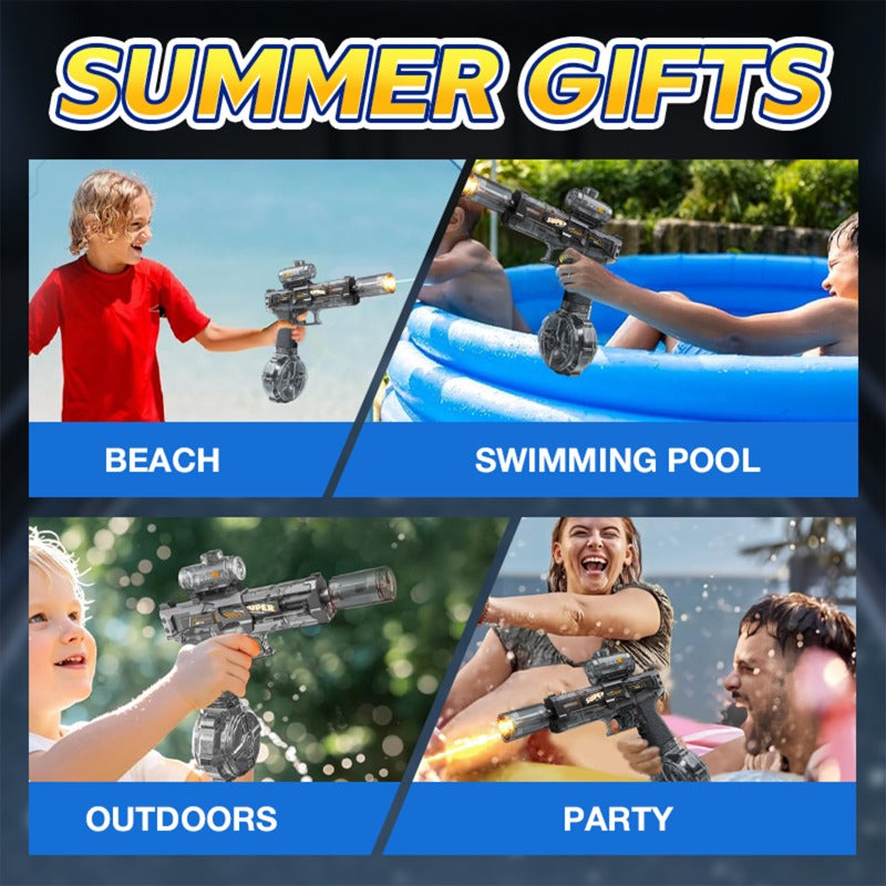 🔥🎁Nyhet 50 % RABATT🔥Elektrisk vattenpistol: Ice Mouse med ficklampa⚡💦🔥