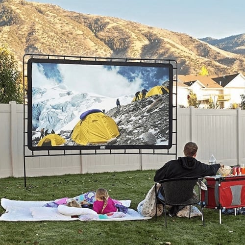 📽️ 50% RABATT! ✨ Bärbar Projektor 4K Anti-Light Hopfällbar Skärm – Lätt, Kompakt & Perfekt För Utomhusbio & Hemmabio 🏠