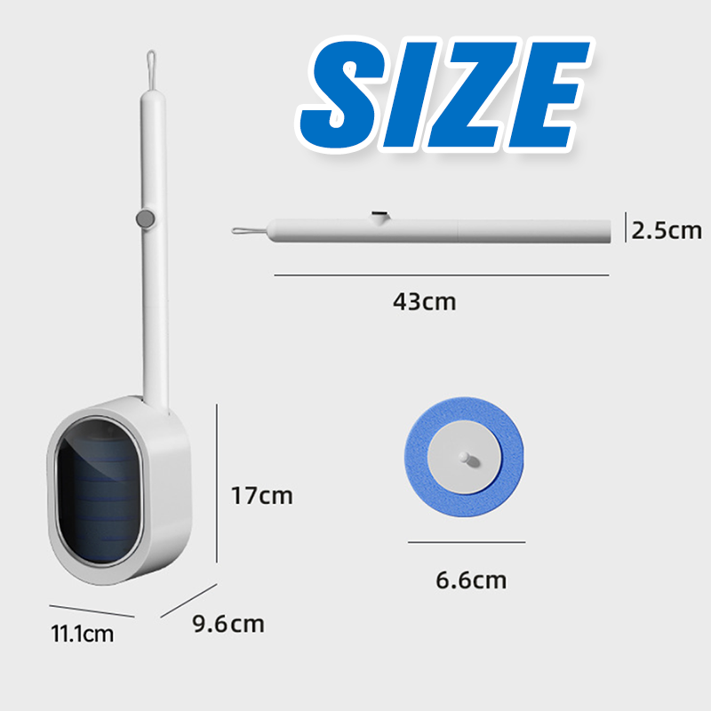 Set med beröringsfria engångsskrubbar för toaletter