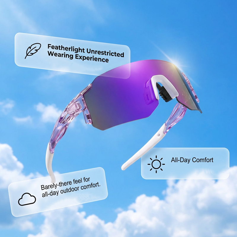 🕶️ 50% RABATT NU! 🚴 Stora Ram UV-Skydd Sportsolglasögon – HD-Syn & Lättviktig Design 🏃