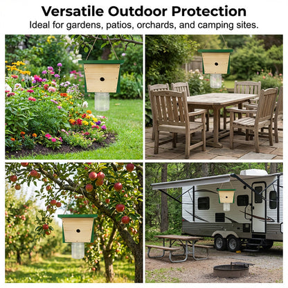 🐝 50% RABATT! 🪤 Återanvändbara Getingfällor för Utomhusbruk – Hängande Design, Effektiv & Perfekt För Trädgård & Uteplats 🌿