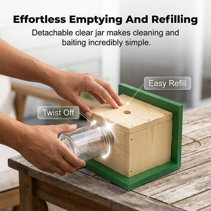🐝 50% RABATT! 🪤 Återanvändbara Getingfällor för Utomhusbruk – Hängande Design, Effektiv & Perfekt För Trädgård & Uteplats 🌿