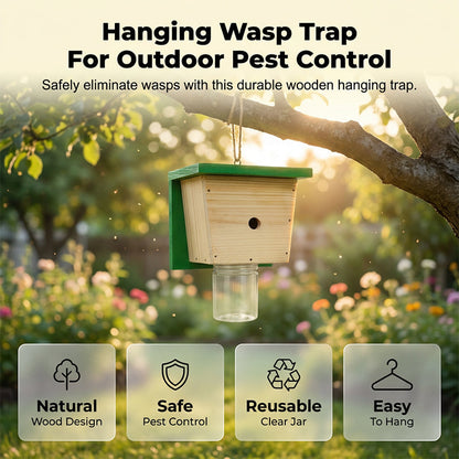 🐝 50% RABATT! 🪤 Återanvändbara Getingfällor för Utomhusbruk – Hängande Design, Effektiv & Perfekt För Trädgård & Uteplats 🌿