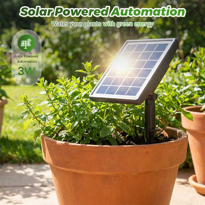 Solenergipowered automatisk droppvattensystem
