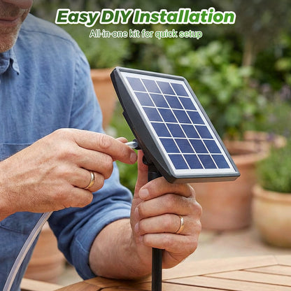Solenergipowered automatisk droppvattensystem