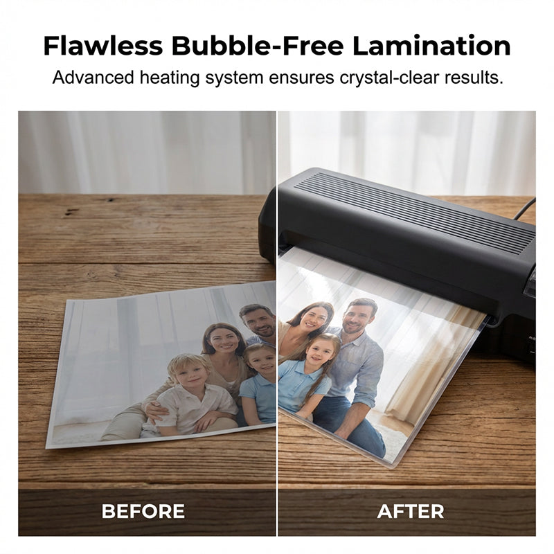📄 50% RABATT ✂️ | A4 Värmelamineringsmaskin – Dubbla lägen & Inbyggd Trimmer