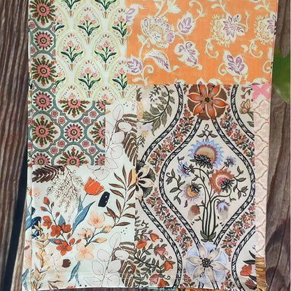 Patchwork-Damenhose med långt ben