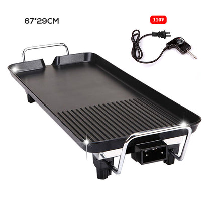 Elektrisk grill med dubbla matlagningszoner