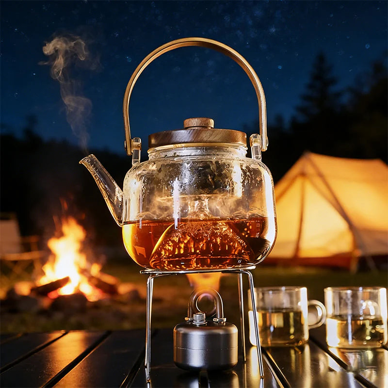 Mini självtrycksatt spritkök för camping utomhus
