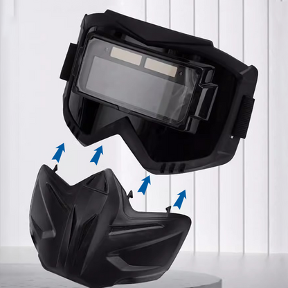 🌞50 % rabatt🛡️Revolutionerande 2-i-1-svetsmask med automatisk ljusreglering – avtagbara svetsglasögon med True Color-teknik – taktisk säkerhetsdesign – lämplig för precisionssvetsning