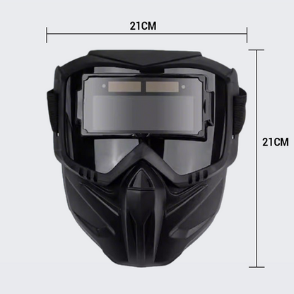 🌞50 % rabatt🛡️Revolutionerande 2-i-1-svetsmask med automatisk ljusreglering – avtagbara svetsglasögon med True Color-teknik – taktisk säkerhetsdesign – lämplig för precisionssvetsning