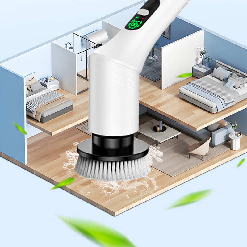 Elektrisk roterande skrubbtrådlös powerborst