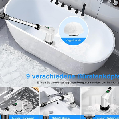 Elektrisk roterande skrubbtrådlös powerborst