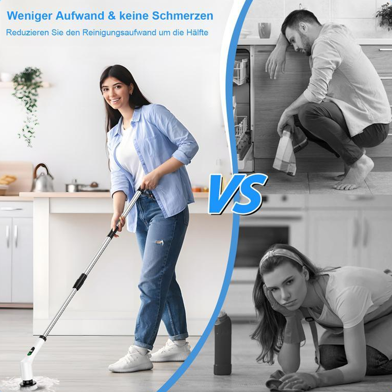 Elektrisk roterande skrubbtrådlös powerborst