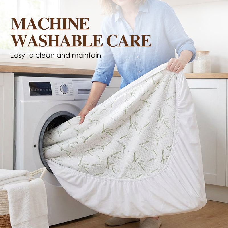 🛏️ 50% RABATT! 🌿 Bambufiber Vattentät Madrasskydd – Andningsbart, Allergivänligt & Perfekt För En Ren & Bekväm Sovmiljö 🛌