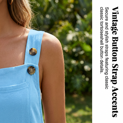 👗 50% RABATT! 🌸 Ärmlös Jumpsuit med Vida Ben För Sommarbrisen – Lätt Tyg, Ledig Passform & Perfekt För En Stilig & Avslappnad Look ☀️