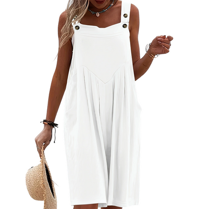 👗 50% RABATT! 🌸 Ärmlös Jumpsuit med Vida Ben För Sommarbrisen – Lätt Tyg, Ledig Passform & Perfekt För En Stilig & Avslappnad Look ☀️