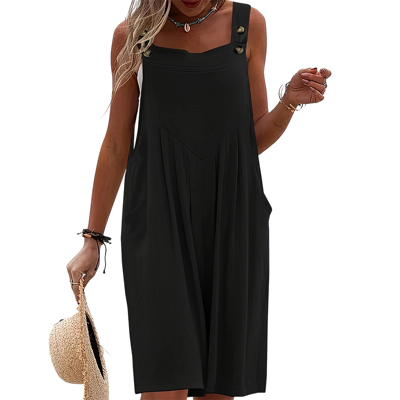 👗 50% RABATT! 🌸 Ärmlös Jumpsuit med Vida Ben För Sommarbrisen – Lätt Tyg, Ledig Passform & Perfekt För En Stilig & Avslappnad Look ☀️