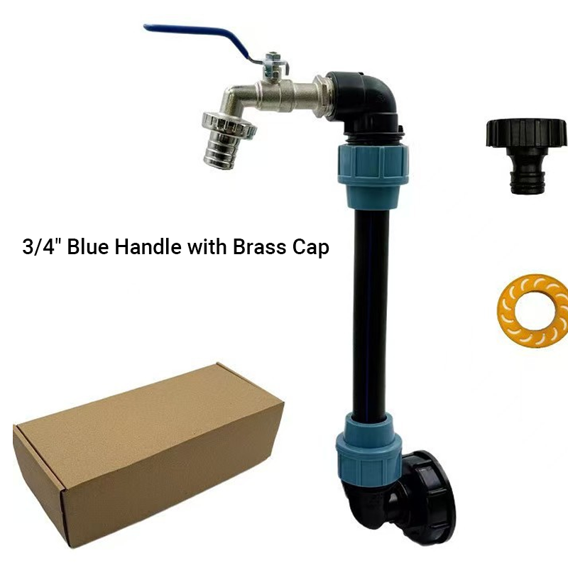 🚰 Tidsbegränsad 50 % rabatt! 💧 Tillbehörsset för IBC-tank – Läckagesäker kran i zinklegering, verktygsfri installation, kompletta tillbehör ✨