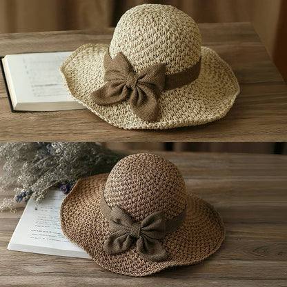 🏖️👒Stråhatt Med Retrobåge - Hopfällbar Och Andningsbar Resa