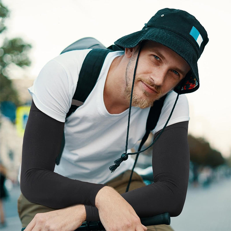 🧤 50% RABATT! ☀️ Sportiga Kylande Kompressionärmar med UV-skydd – Svala, Skyddande & Perfekt För Utomhussport 🏃‍♂️