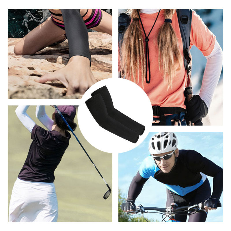 🧤 50% RABATT! ☀️ Sportiga Kylande Kompressionärmar med UV-skydd – Svala, Skyddande & Perfekt För Utomhussport 🏃‍♂️