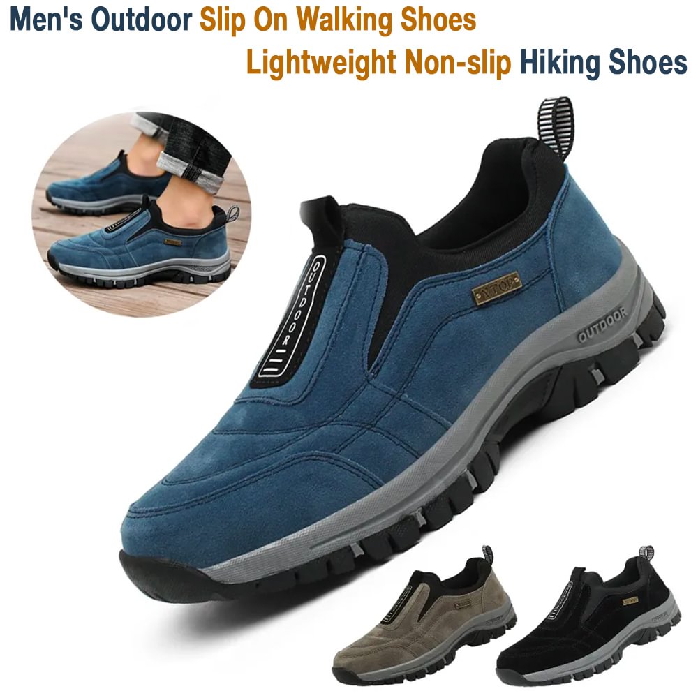 👟 50% RABATT NU! 🚶‍♂️ Herrskor för Promenader – Bekväm Passform, Halkfri Sula & Perfekt För Dagliga Promenader 🏃