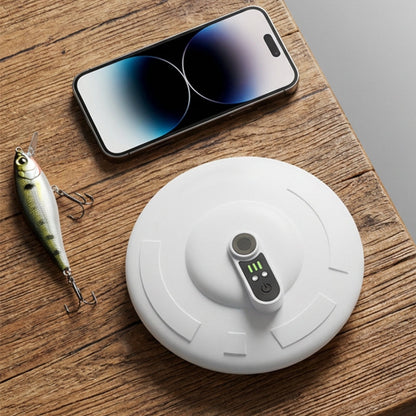 🐟💨  Mobil luftpump för Ködereimer – svämmande, återladdbar, kraftfull och tyst, perfekt för fiskare på väg 🔋⚡  Håll köderna friska – utan kabel, utan stress.