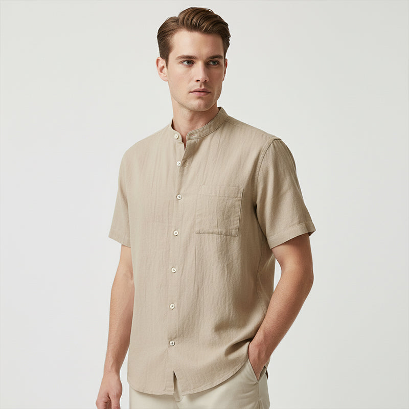 👕 60% RABATT! 🔥 Herr Casual Kortärmad Skjorta med Knappar – Klassisk Design, Andningsbart Tyg & Perfekt För Vardag & Fest 👔