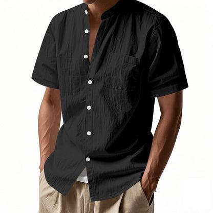 👕 60% RABATT! 🔥 Herr Casual Kortärmad Skjorta med Knappar – Klassisk Design, Andningsbart Tyg & Perfekt För Vardag & Fest 👔