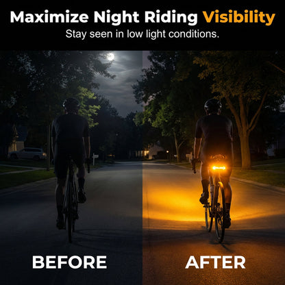 🚴 50% RABATT! 🔦 Trådlös Cykelblinkerslampa – Uppladdningsbar, Vattentät & Perfekt för Nattcykling 💡