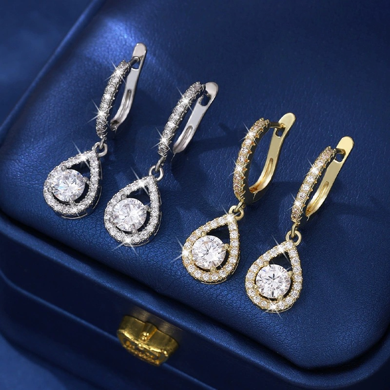 🔥50 % RABATT! 🔥Eleganta Droppformade Dangle Hoop Örhängen