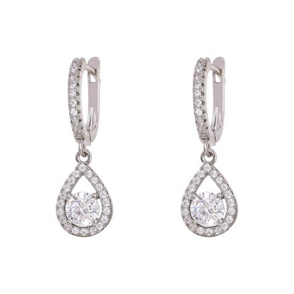 🔥50 % RABATT! 🔥Eleganta Droppformade Dangle Hoop Örhängen