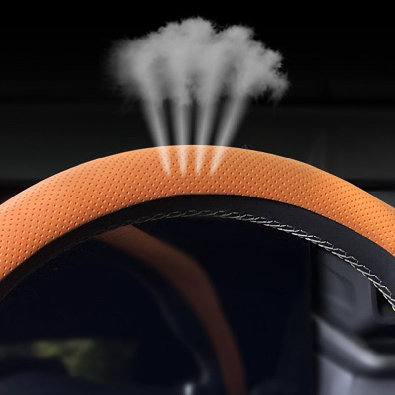 🚗 60% RABATT! 🧤 Andningsbar Halkfri Ultratunn Rattmuff – Bekväm, Greppförbättrande & Perfekt För Alla Väderförhållanden 🌧️