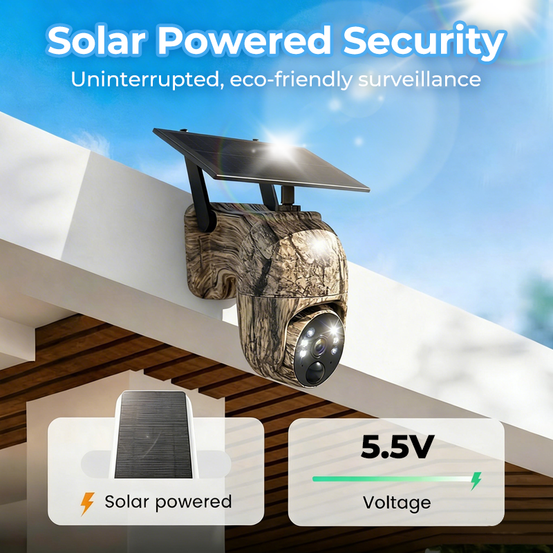 📹 50% RABATT NU! 🌞 4MP Sol PTZ-kamera – 355° Pan & Tilt, Inbyggt Batteri, Tvåvägskommunikation & IP66 Väderbeständig 🛡️