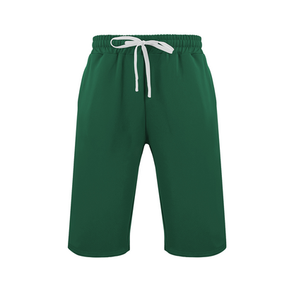 Mäns Casual Drawstring Knälängd Shorts