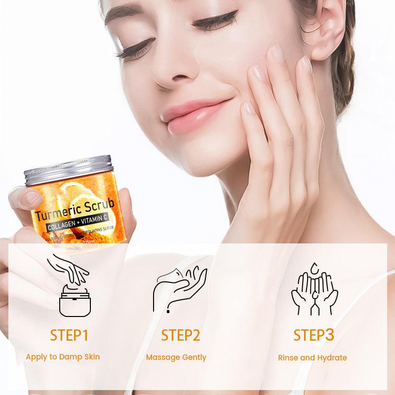 🎁 Erbjudande på nyheterna för 2026 – 50 % rabatt ✨ Kroppsskrubb med C-vitamin och gurkmeja 🫧