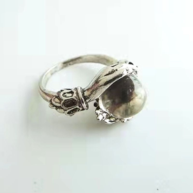 💍 50% RABATT! 🔮 Gotisk Kristallkula Handring – Mystisk Design, Justerbar & Perfekt För En Unik Stil 🌙