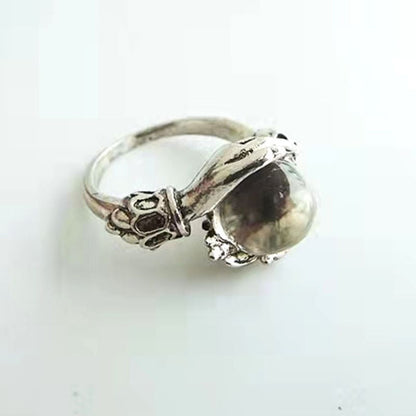 💍 50% RABATT! 🔮 Gotisk Kristallkula Handring – Mystisk Design, Justerbar & Perfekt För En Unik Stil 🌙