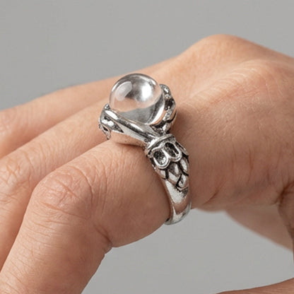 💍 50% RABATT! 🔮 Gotisk Kristallkula Handring – Mystisk Design, Justerbar & Perfekt För En Unik Stil 🌙