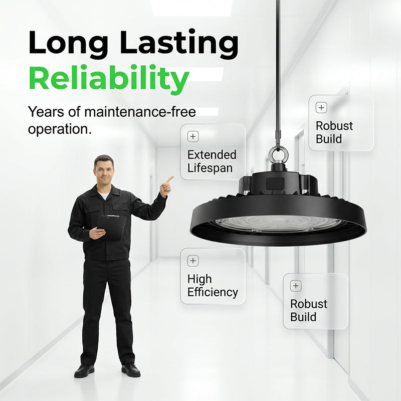 💡 50% RABATT NU! UFO LED Högbajslampa – 100W, 160lm/W, 220V, för Industri, Lager & Stora Utrymmen 🏭✨