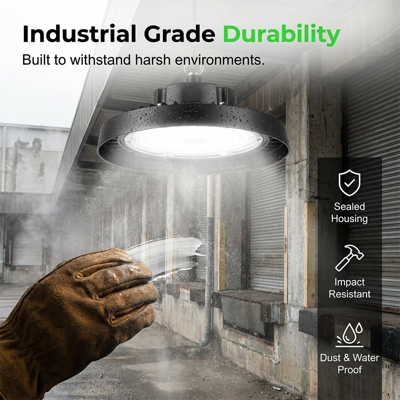 💡 50% RABATT NU! UFO LED Högbajslampa – 100W, 160lm/W, 220V, för Industri, Lager & Stora Utrymmen 🏭✨