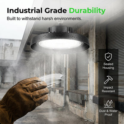 💡 50% RABATT NU! UFO LED Högbajslampa – 100W, 160lm/W, 220V, för Industri, Lager & Stora Utrymmen 🏭✨