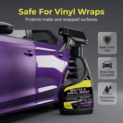 🚗 KÖP 2 FÅ 1 GRATIS! ✨ Matte & Vinyl Wrap Skyddsspray – UV-skydd, Vattenavvisande & Förlänger Livslängden På Folieringen 💧