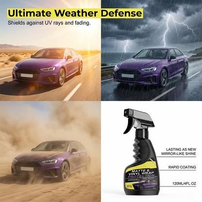 🚗 KÖP 2 FÅ 1 GRATIS! ✨ Matte & Vinyl Wrap Skyddsspray – UV-skydd, Vattenavvisande & Förlänger Livslängden På Folieringen 💧