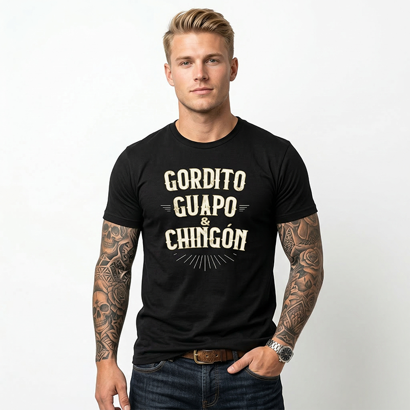 Mäns Street Style Grafisk T-shirt
